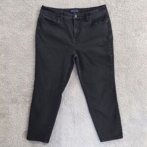 Women's Talbots Women's 14 Jegging Crop Simply Flattering Collection Black Jeans